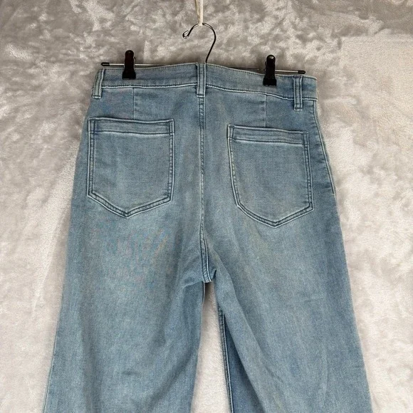Faherty Brand Jeans Wide Leg Light Wash Denim Pants Women Size 29 - Picture 12 of 13
